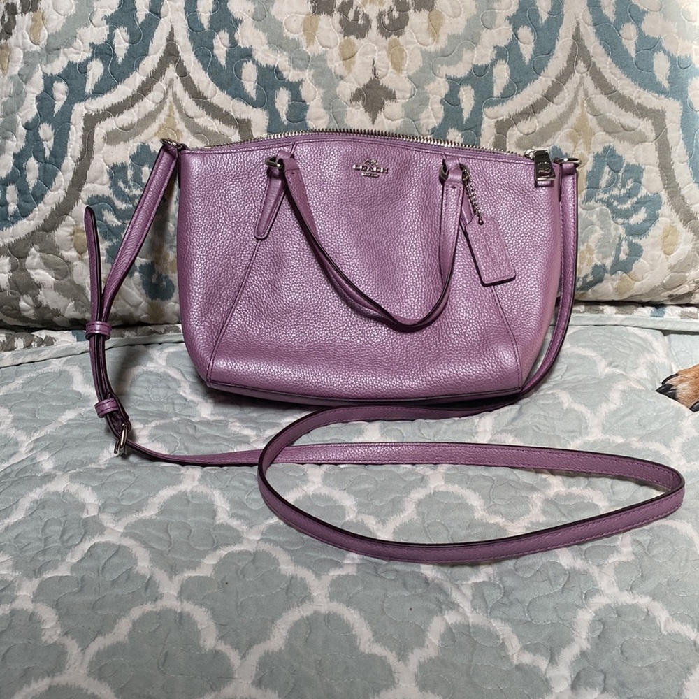 Leather Coach purse